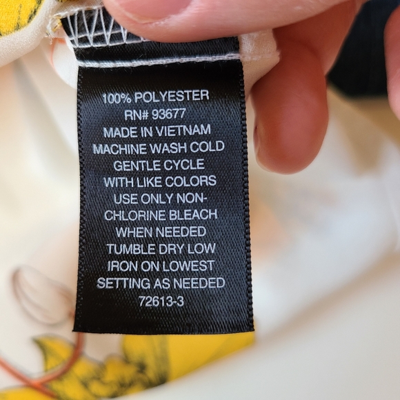 Worthington flutter bellsleeve floral blouse white - Picture 3 of 11